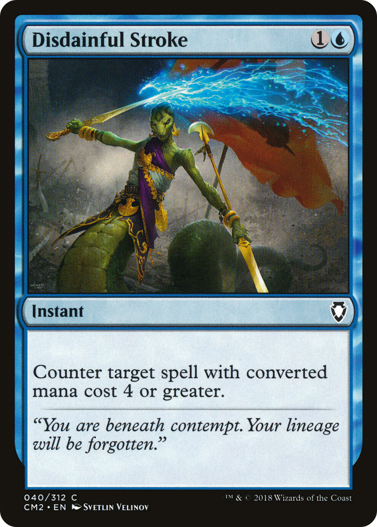 Disdainful Stroke (CM2-040) [Commander Anthology Volume II] MTG Single Wizards of the Coast