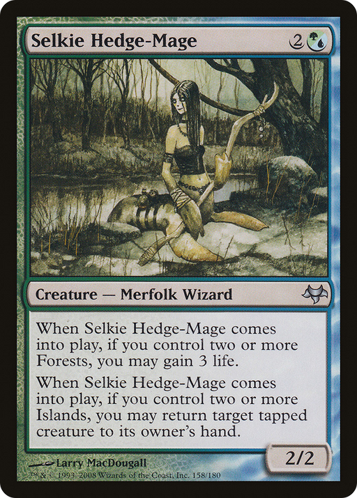 Selkie Hedge-Mage (EVE-158) [Eventide] MTG Single Wizards of the Coast