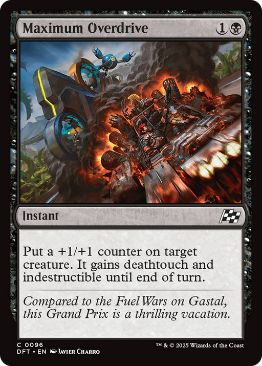 Maximum Overdrive (DFT-096) [Aetherdrift] MTG Single Wizards of the Coast