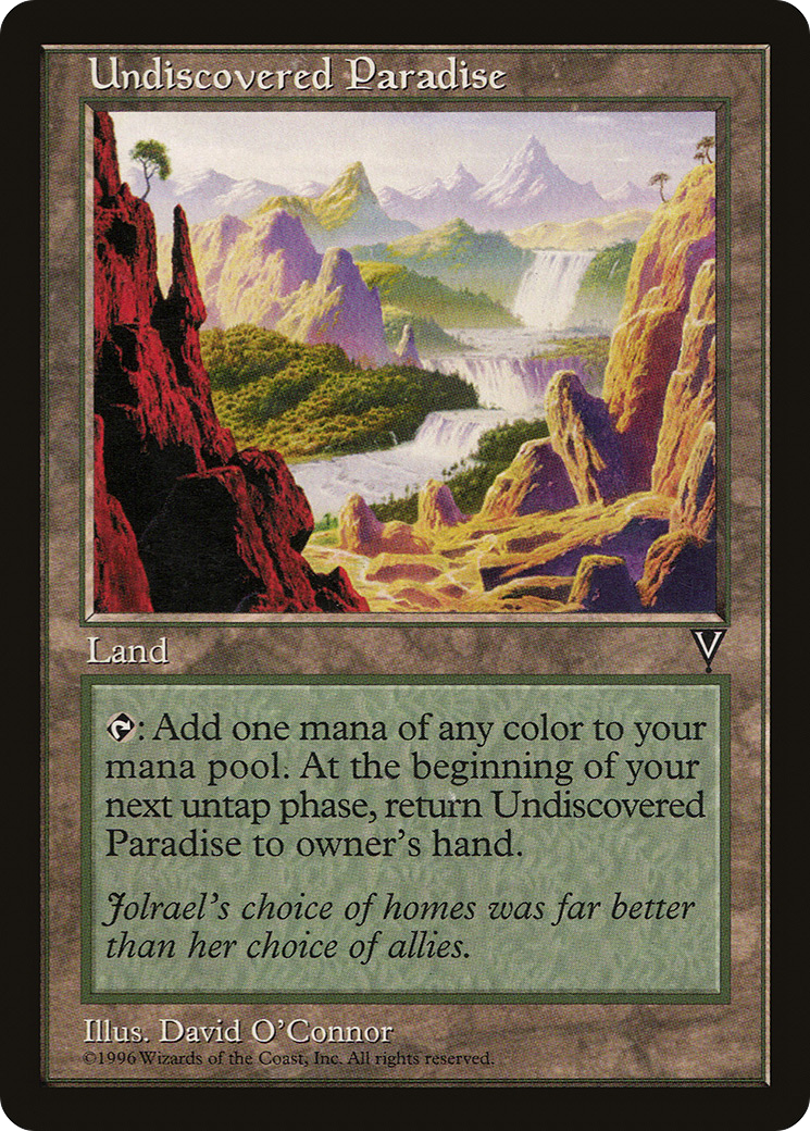 Undiscovered Paradise (VIS-) [Visions] MTG Single Wizards of the Coast