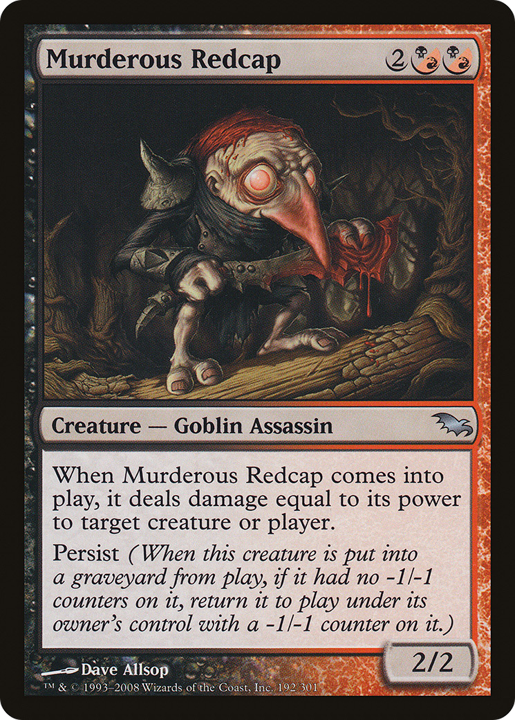 Murderous Redcap (SHM-192) [Shadowmoor] MTG Single Wizards of the Coast