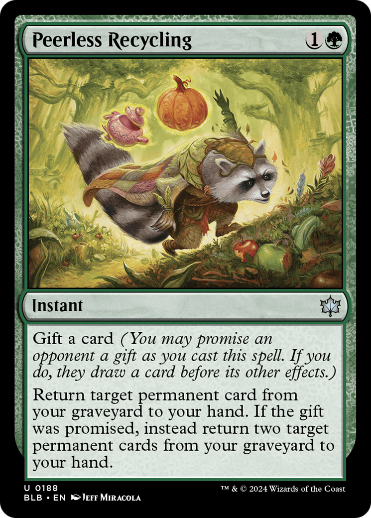 Peerless Recycling (BLB-188) [Bloomburrow] MTG Single Wizards of the Coast