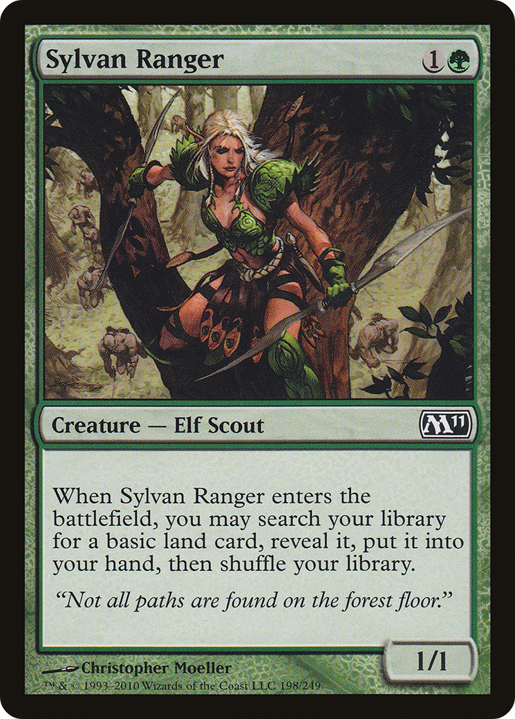 Sylvan Ranger (M11-198) [Magic 2011] Foil MTG Single Wizards of the Coast
