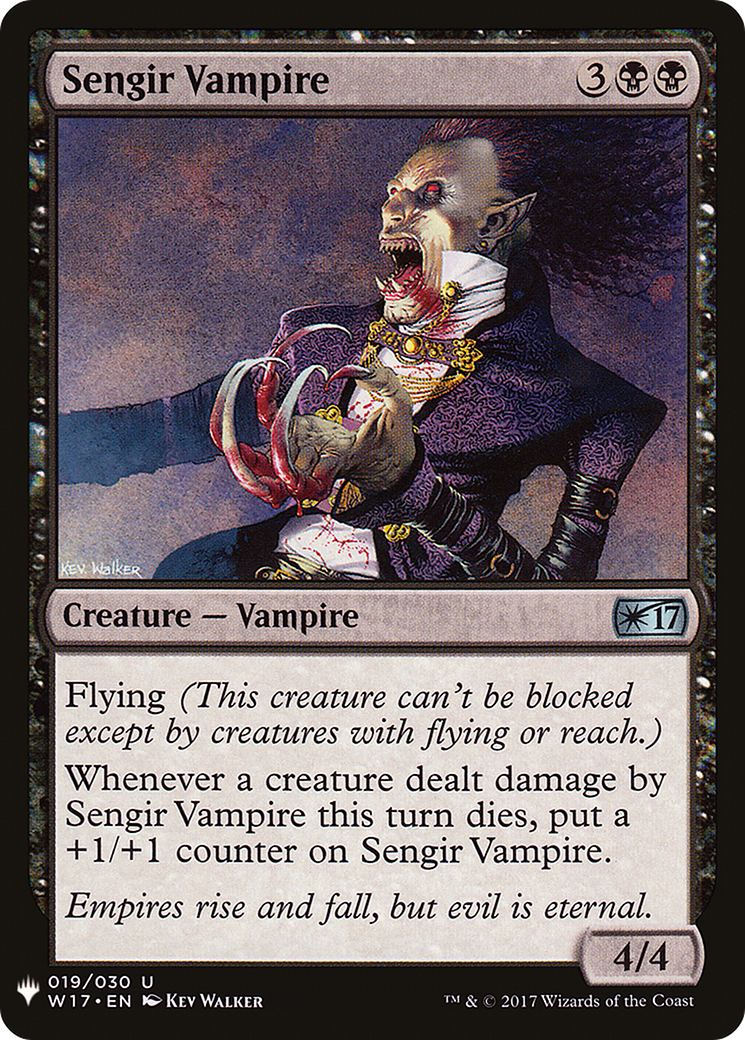 Sengir Vampire (LIST-W17-19) [Mystery Booster] The List MTG Single Wizards of the Coast