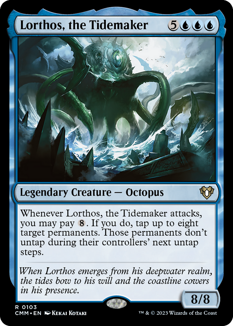 Lorthos, the Tidemaker (CMM-103) [Commander Masters] MTG Single Wizards of the Coast