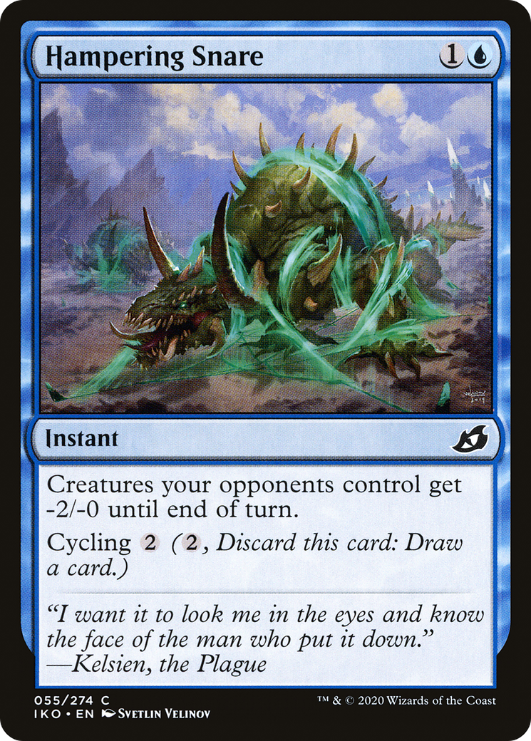 Hampering Snare (IKO-055) [Ikoria: Lair of Behemoths] Foil MTG Single Wizards of the Coast