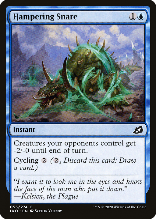 Hampering Snare (IKO-055) [Ikoria: Lair of Behemoths] MTG Single Wizards of the Coast