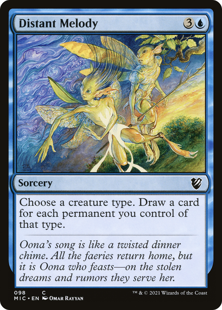 Distant Melody (MIC-098) [Midnight Hunt Commander] MTG Single Wizards of the Coast