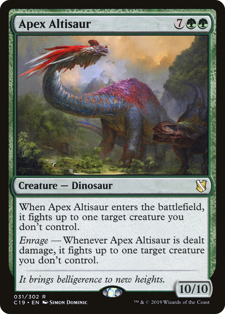 Apex Altisaur (C19-031) [Commander 2019] MTG Single Wizards of the Coast
