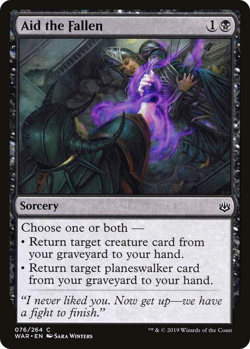 Aid the Fallen (WAR-076) [War of the Spark] MTG Single Wizards of the Coast