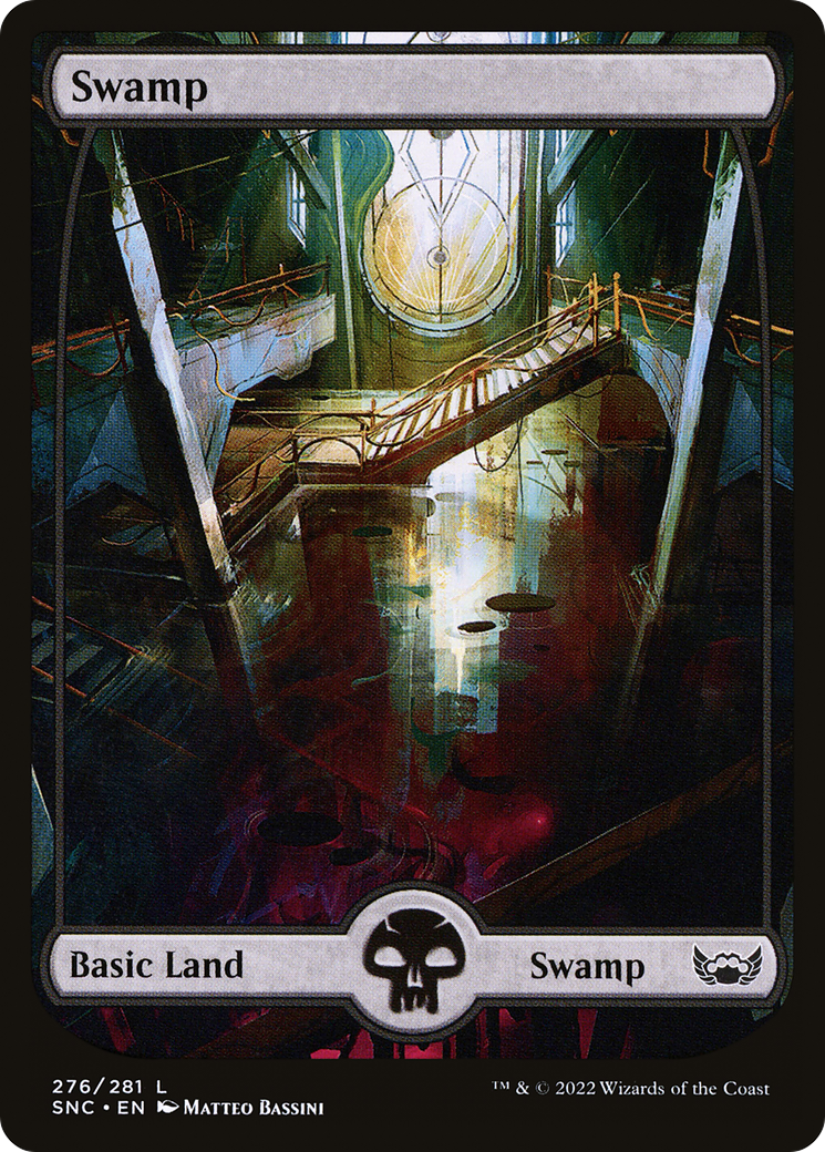 Swamp (276) (SNC-276) [Streets of New Capenna] (Full Art) Foil MTG Single Wizards of the Coast