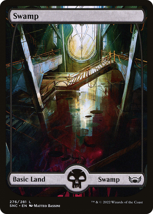 Swamp (276) (SNC-276) [Streets of New Capenna] (Full Art) Foil MTG Single Wizards of the Coast
