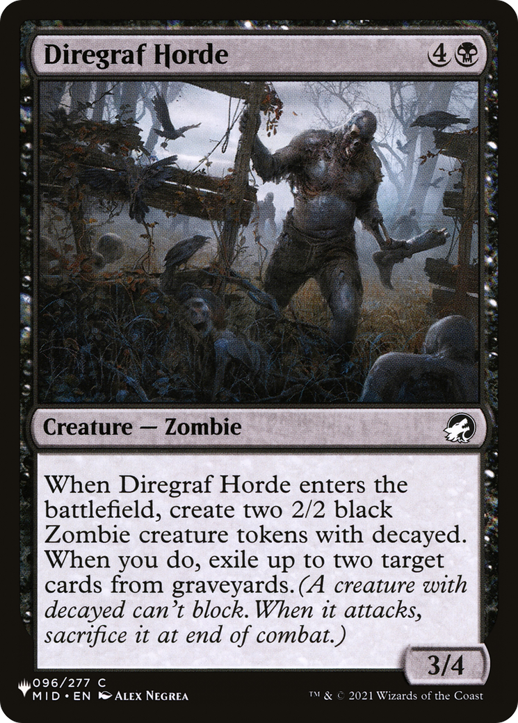 Diregraf Horde (LIST-MID-96) [Mystery Booster] The List MTG Single Wizards of the Coast