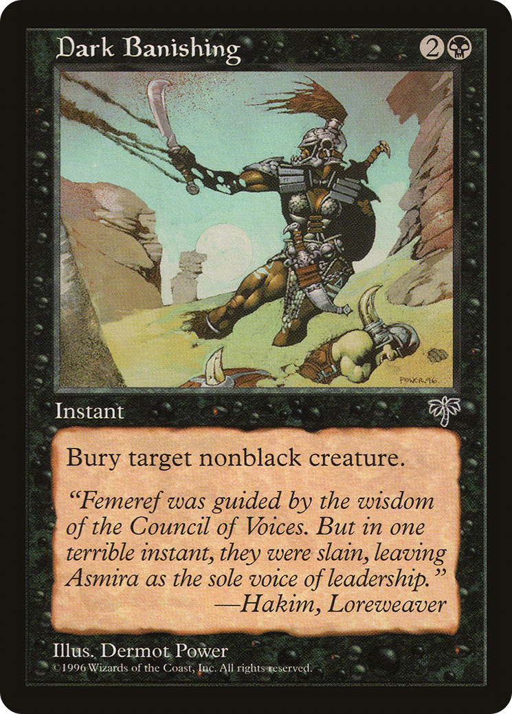 Dark Banishing (MIR-115) [Mirage] MTG Single Wizards of the Coast