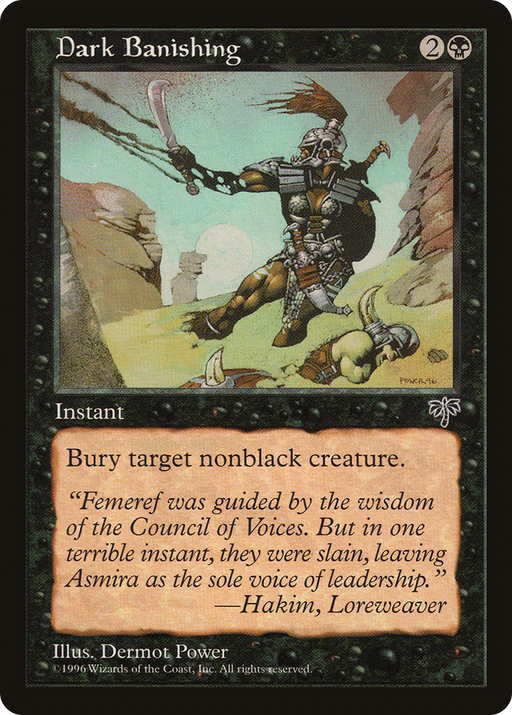 Dark Banishing (MIR-115) [Mirage] MTG Single Wizards of the Coast