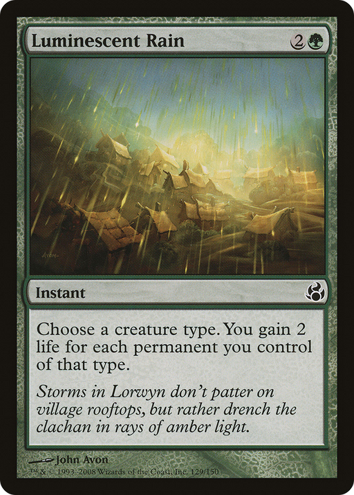 Luminescent Rain (MOR-129) [Morningtide] Foil MTG Single Wizards of the Coast