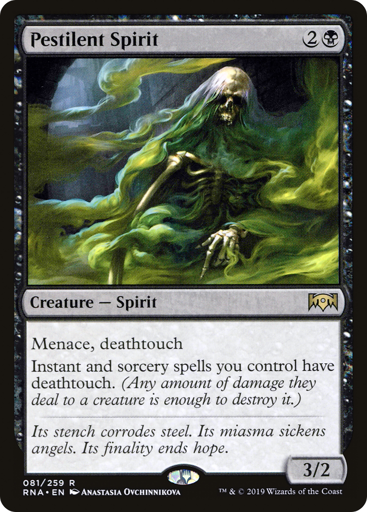 Pestilent Spirit (RNA-081) [Ravnica Allegiance] MTG Single Wizards of the Coast