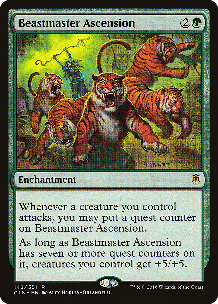 Beastmaster Ascension (C16-142) [Commander 2016] MTG Single Wizards of the Coast