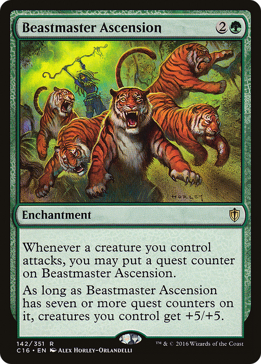 Beastmaster Ascension (C16-142) [Commander 2016] MTG Single Wizards of the Coast