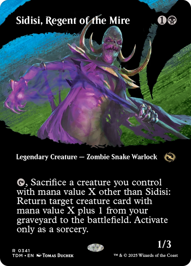Sidisi, Regent of the Mire (Borderless) (TDM-341) [Tarkir: Dragonstorm] MTG Single Wizards of the Coast