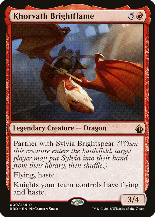 Khorvath Brightflame (BBD-009) [Battlebond] Foil MTG Single Wizards of the Coast