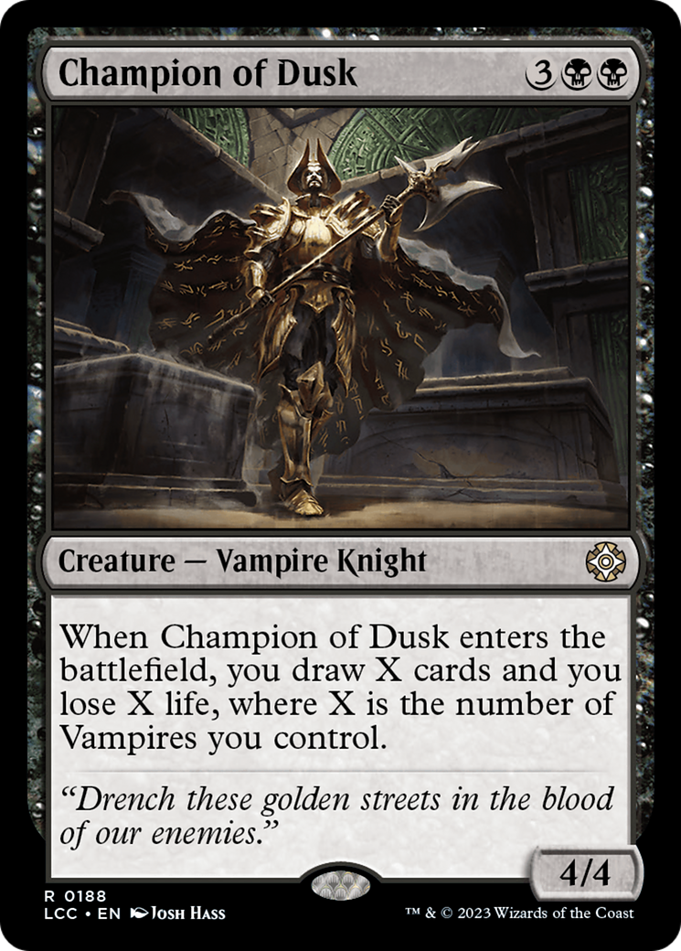 Champion of Dusk (LCC-188) [The Lost Caverns of Ixalan Commander] MTG Single Wizards of the Coast
