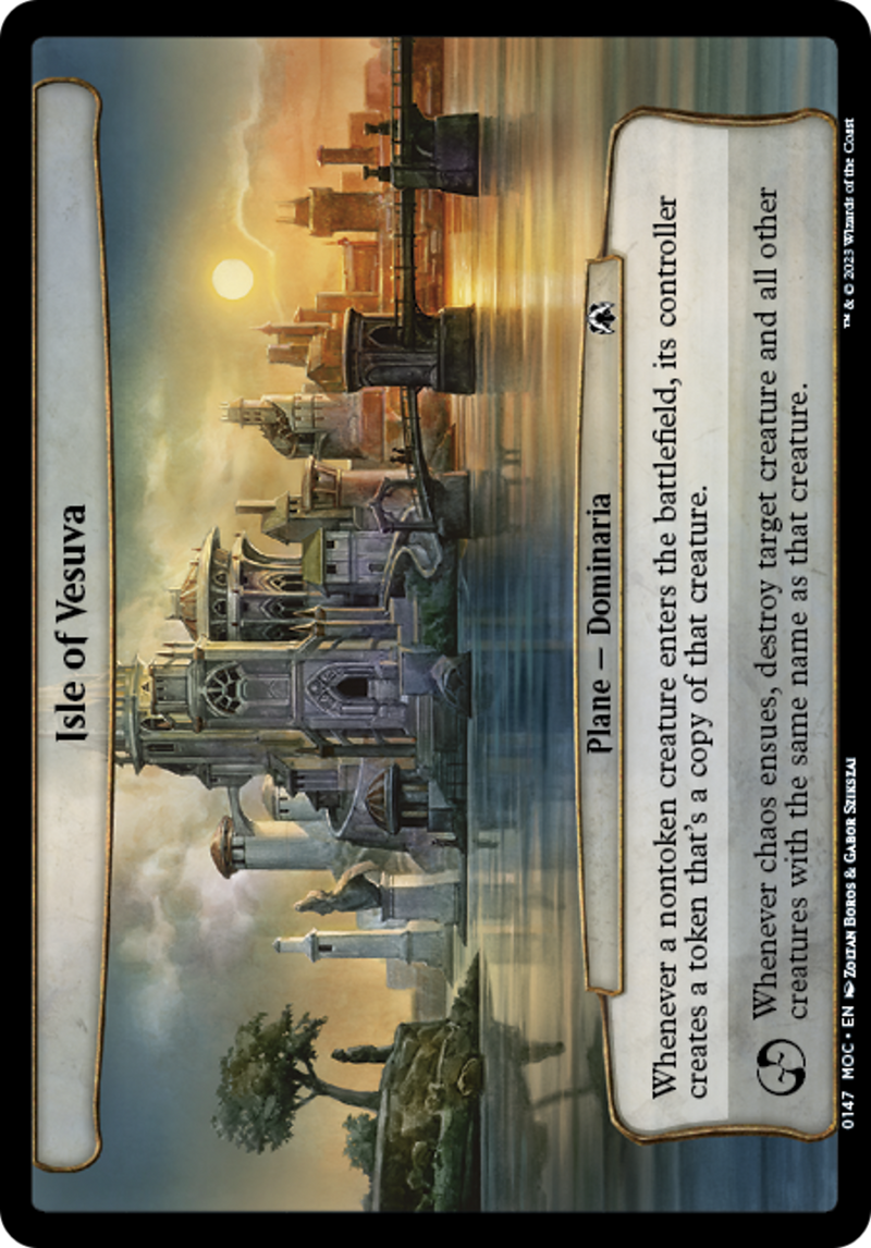 Isle of Vesuva (MOC-147) [March of the Machine Commander] MTG Single Wizards of the Coast