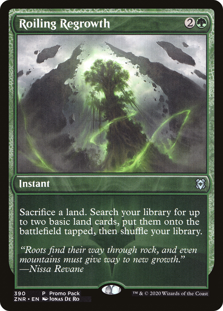 Roiling Regrowth (PPZNR-390) [Zendikar Rising] Foil MTG Single Wizards of the Coast