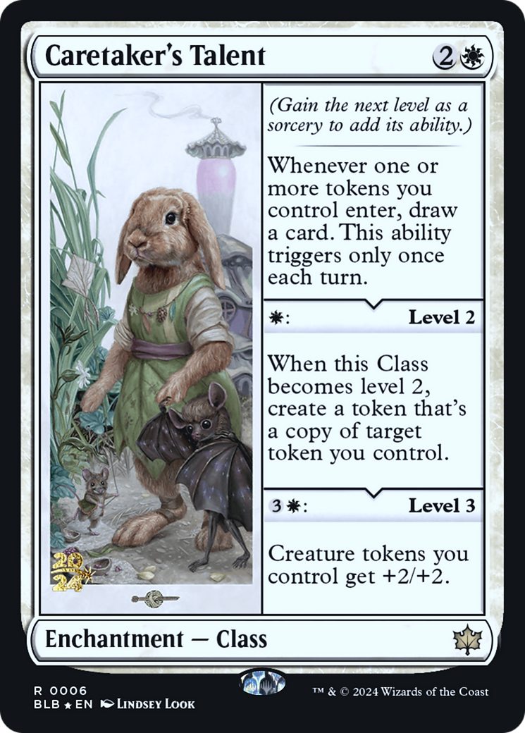 Caretaker's Talent (PRE-006) [Bloomburrow Promos] Foil MTG Single Wizards of the Coast