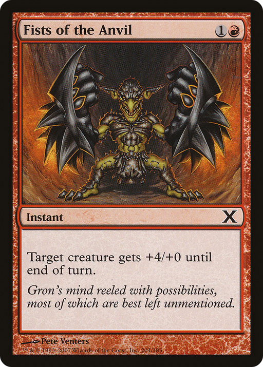 Fists of the Anvil (10E-201) [Tenth Edition] MTG Single Wizards of the Coast