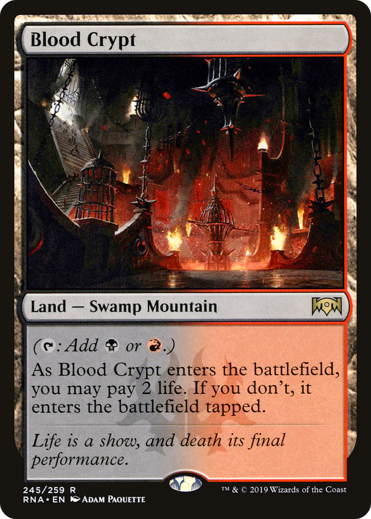Blood Crypt (RNA-245) [Ravnica Allegiance] Foil MTG Single Wizards of the Coast