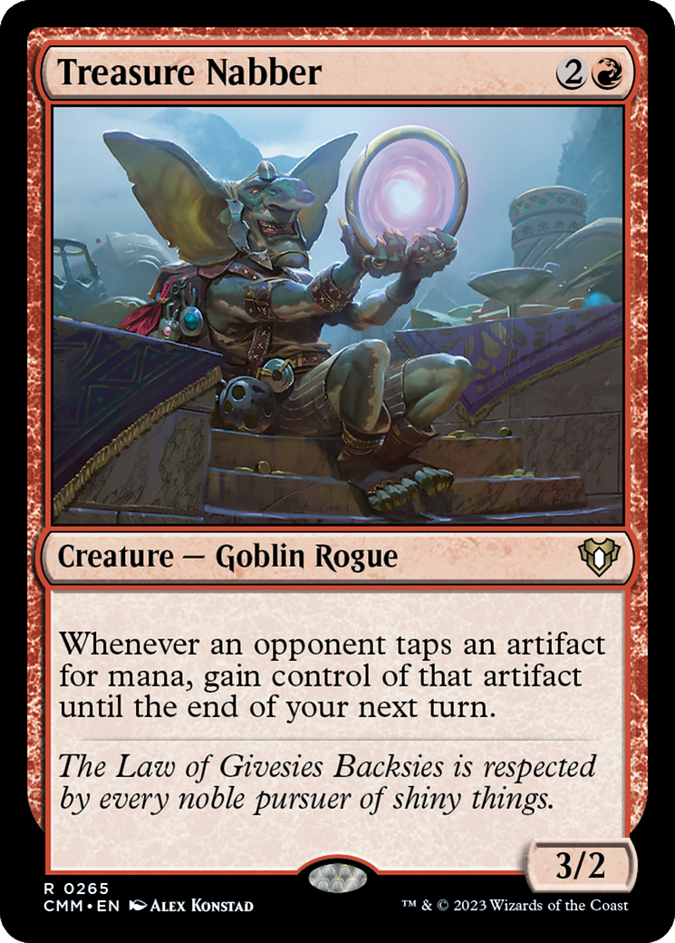 Treasure Nabber (CMM-265) [Commander Masters] MTG Single Wizards of the Coast
