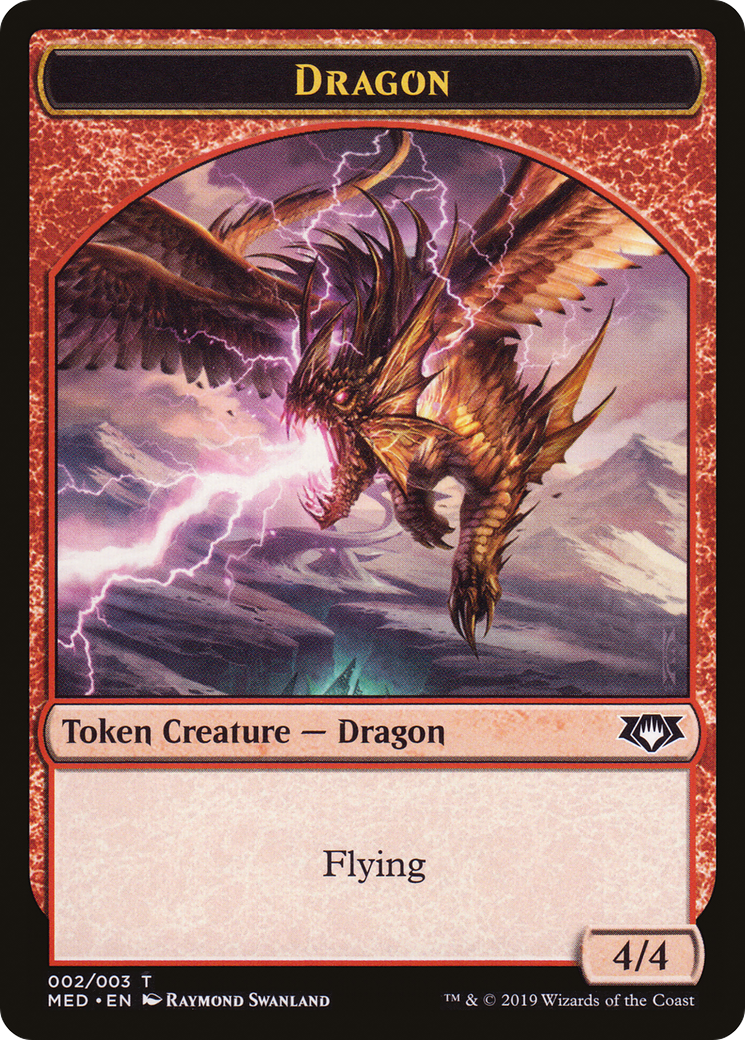 Dragon (TMED-0W2) [Tokens] Mythic Edition Tokens MTG Single Wizards of the Coast