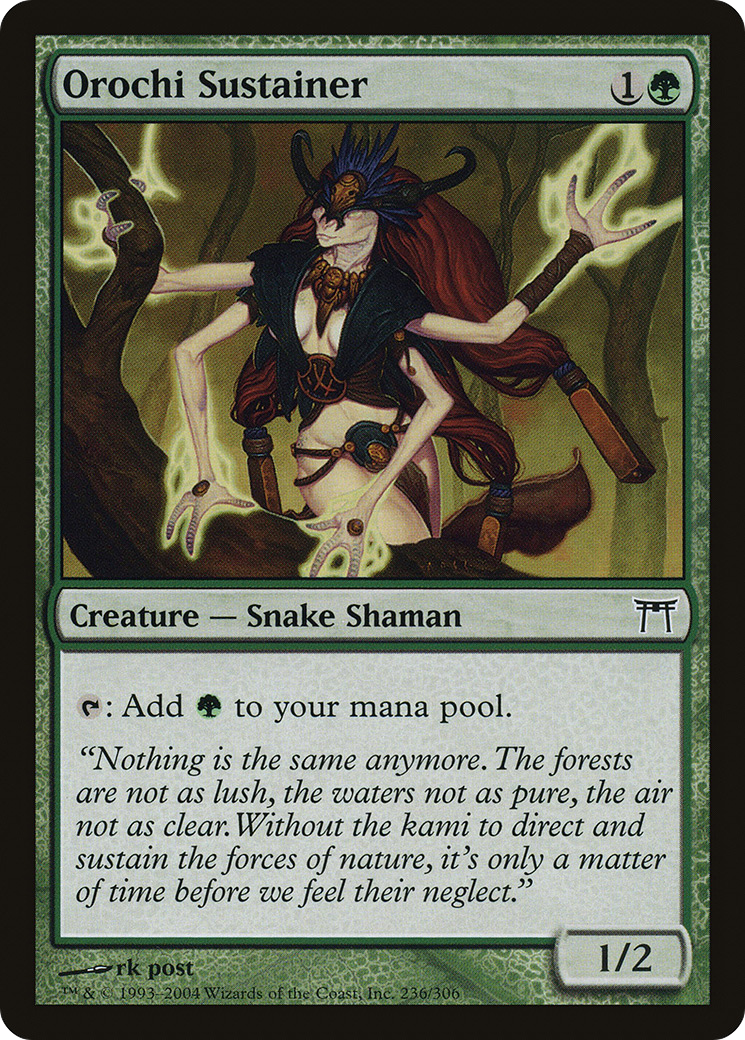 Orochi Sustainer (CHK-236) [Champions of Kamigawa] Foil MTG Single Wizards of the Coast