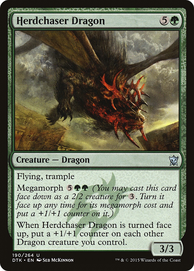 Herdchaser Dragon (DTK-190) [Dragons of Tarkir] MTG Single Wizards of the Coast