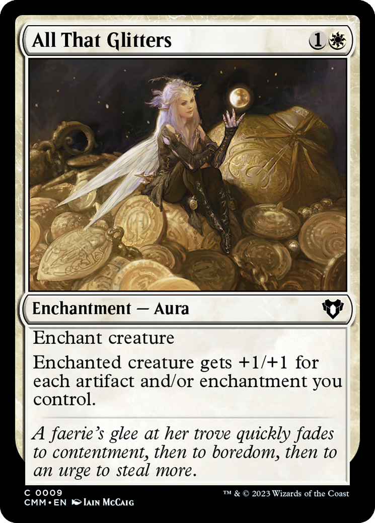 All That Glitters (CMM-009) [Commander Masters] Foil MTG Single Wizards of the Coast