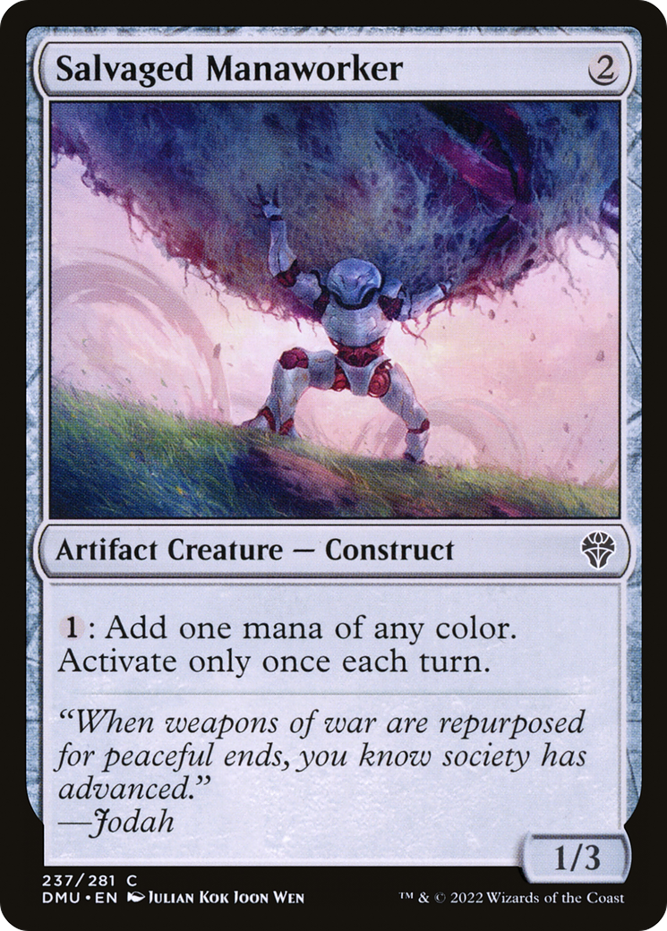 Salvaged Manaworker (DMU-237) [Dominaria United] Foil MTG Single Wizards of the Coast