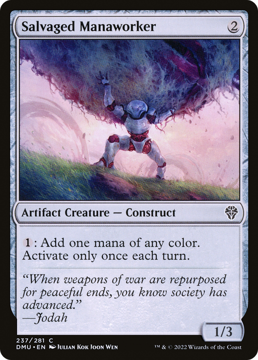 Salvaged Manaworker (DMU-237) [Dominaria United] MTG Single Wizards of the Coast
