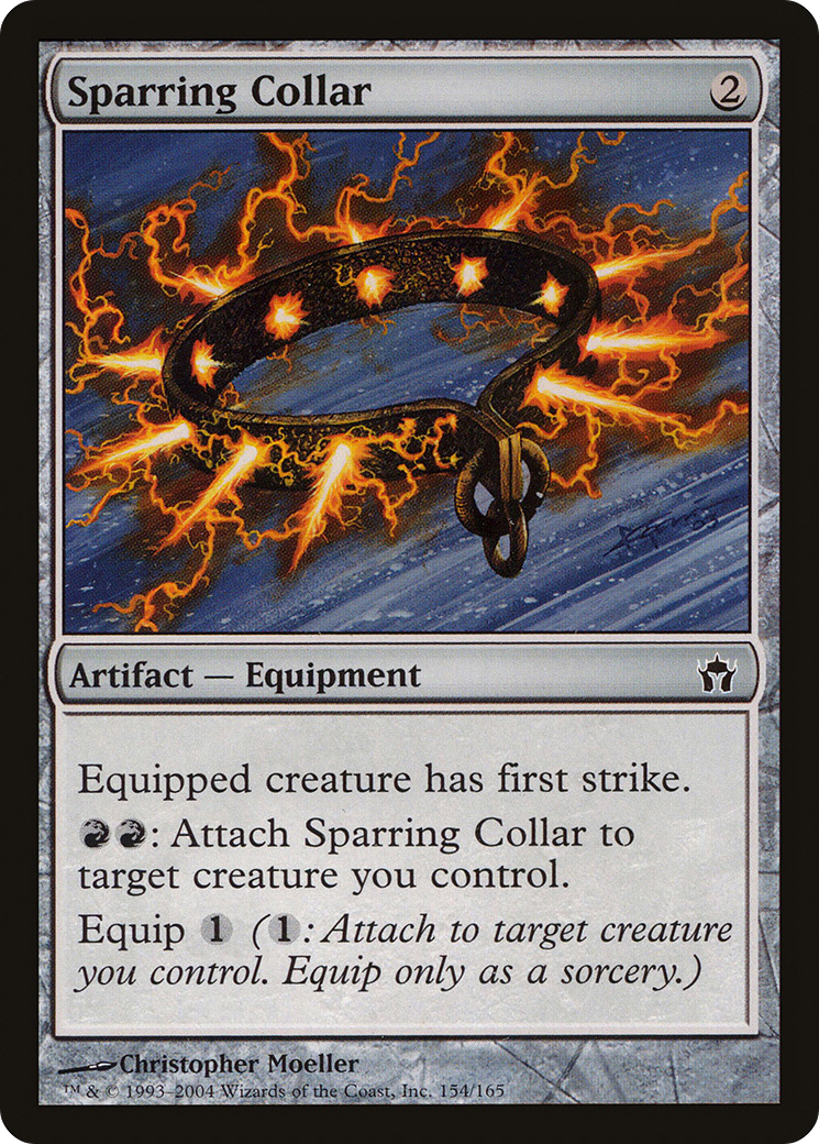 Sparring Collar (5DN-154) [Fifth Dawn] Foil MTG Single Wizards of the Coast