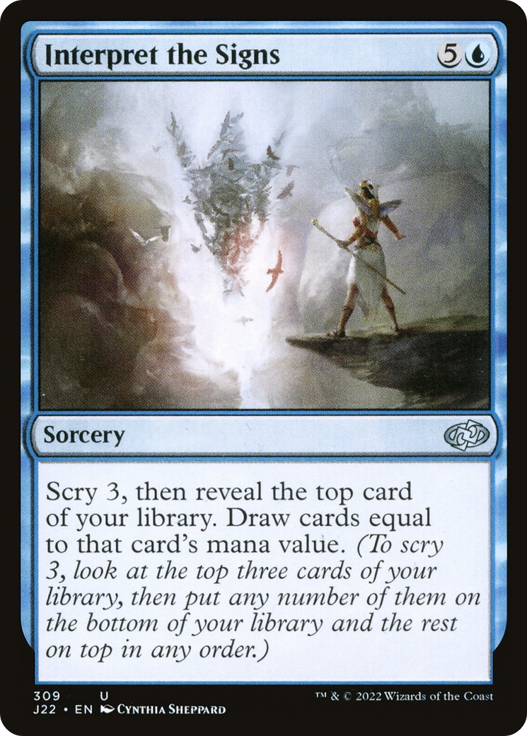 Interpret the Signs [Jumpstart 2022] MTG Single Magic: The Gathering