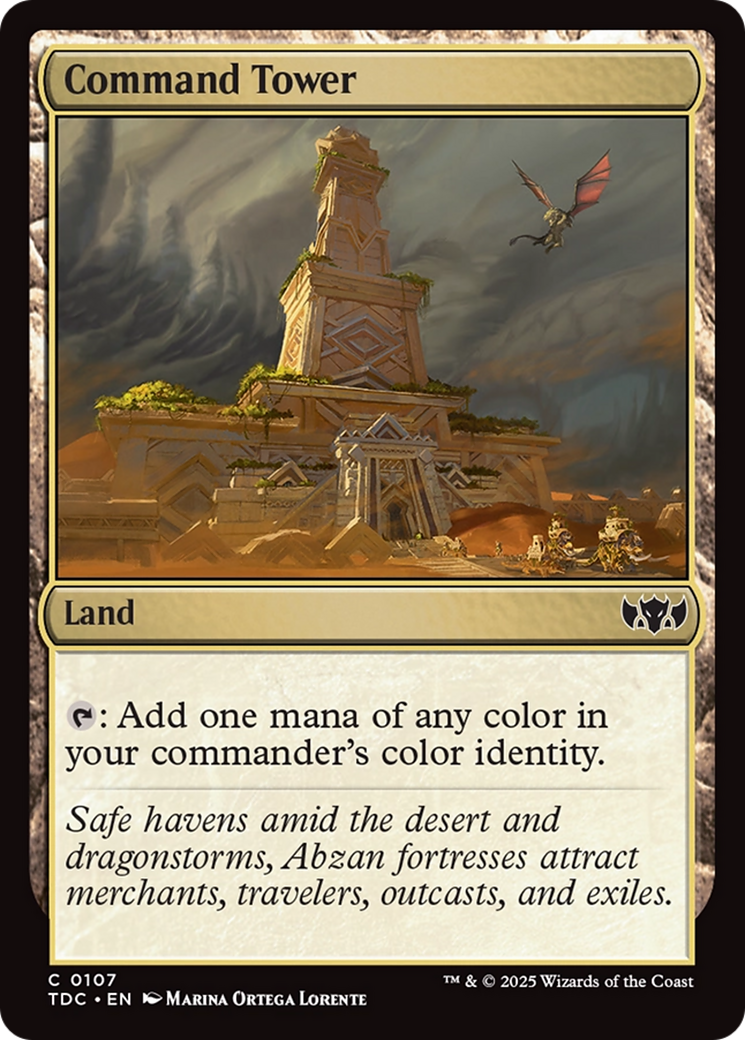 Command Tower (TDC-107) [Commander: Tarkir: Dragonstorm] MTG Single Wizards of the Coast