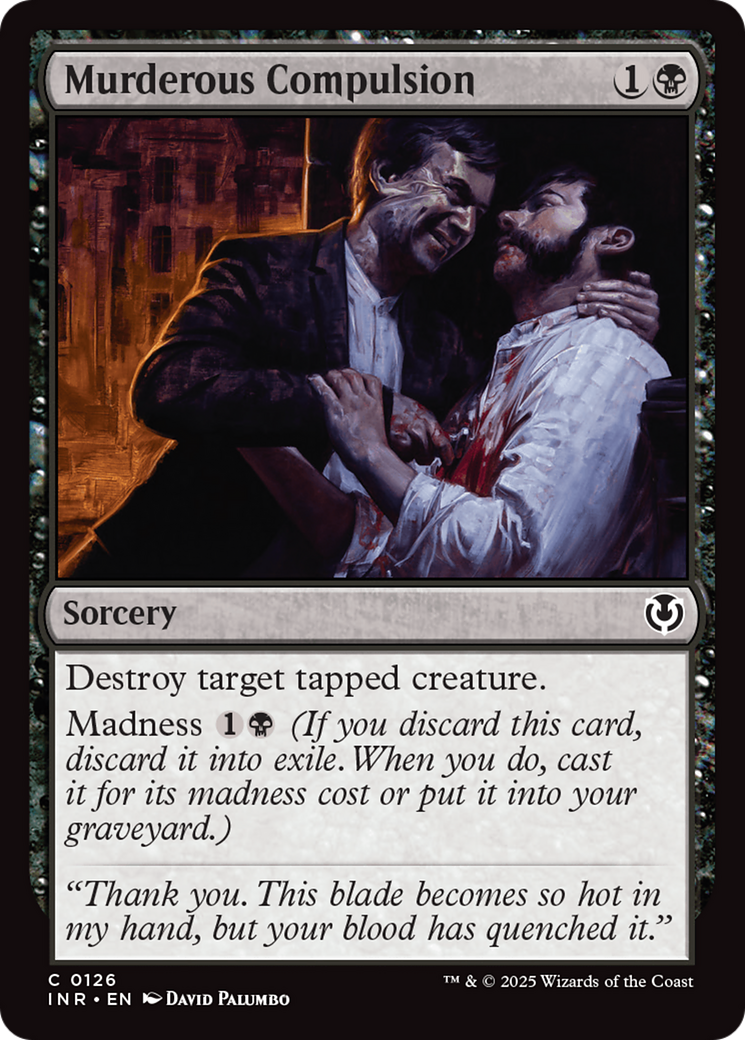 Murderous Compulsion (INR-126) [Innistrad Remastered] Foil MTG Single Wizards of the Coast