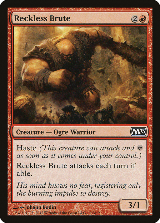 Reckless Brute (M13-144) [Magic 2013] MTG Single Wizards of the Coast