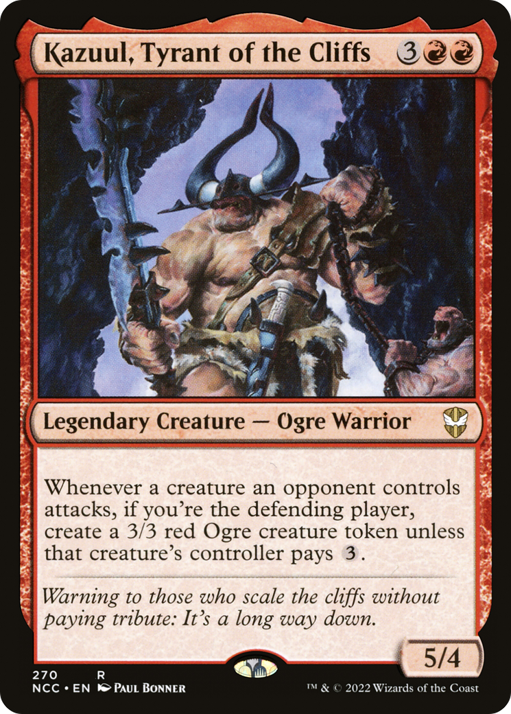 Kazuul, Tyrant of the Cliffs (NCC-270) [New Capenna Commander] MTG Single Wizards of the Coast