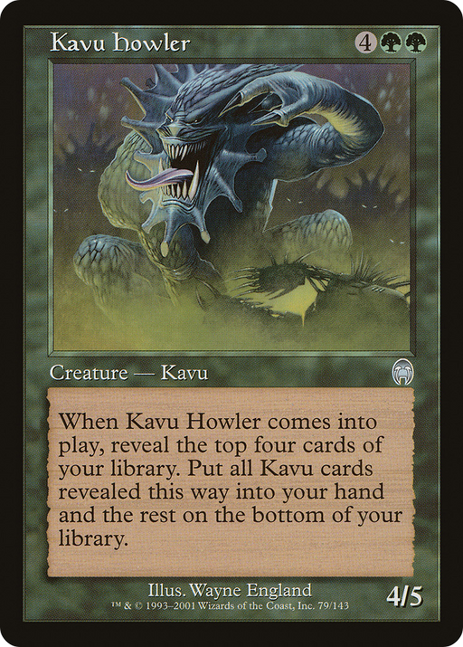 Kavu Howler (APC-079) [Apocalypse] MTG Single Wizards of the Coast