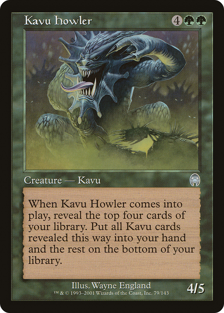 Kavu Howler (APC-079) [Apocalypse] Foil MTG Single Wizards of the Coast