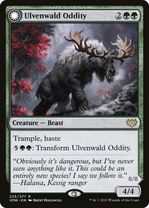 Ulvenwald Oddity // Ulvenwald Behemoth (VOW-225) [Innistrad: Crimson Vow] Foil MTG Single Wizards of the Coast