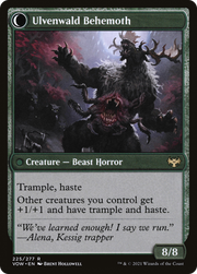 Ulvenwald Oddity // Ulvenwald Behemoth (VOW-225) [Innistrad: Crimson Vow] MTG Single Wizards of the Coast