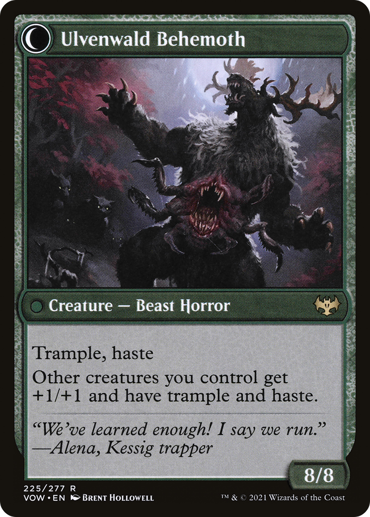 Ulvenwald Oddity // Ulvenwald Behemoth (VOW-225) [Innistrad: Crimson Vow] MTG Single Wizards of the Coast