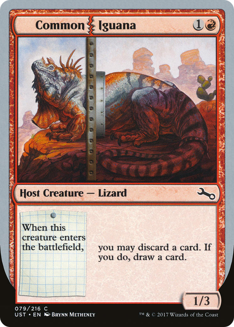 Common Iguana (UST-079) [Unstable] MTG Single Wizards of the Coast